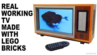 Real Working LEGO Television TV Set Custom MOC