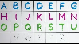 ABC dotted tracing, A for Apple B for Ball, Alphabet tracing, Abcd song, English alphabet writing 31