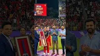 ❤️🏏 Special Moment! Richa Ghosh Receives Award from Jay Shah 🇮🇳🔥