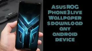 Asus ROG Phone 3 live Wallpapers Ultrasonic Speed Machine video wallpaper with download link