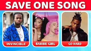 🎶 Save One Song for the Most Popular Rappers🎵  | Save One Song Challenge | Level - Hard