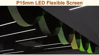 Foldable and flexible Pitch 15mm led flexible screen Artnet DMX controlled can build various shapes