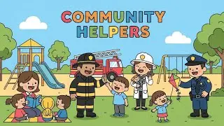 Community Helpers 👩&zwj;🏫👩&zwj;🚒 | Fun Learning Song for Kids | Happy Tales & Tunes
