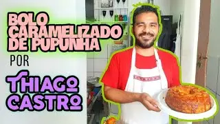 Bolo caramelado de pupunha por Thiago Castro