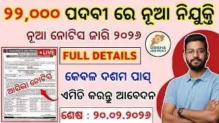RRB New Job Recruitment 2026 Apply Online For 22,000 Posts | 10th Pass Govt Jobs | Railway Job 2026 
