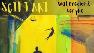 Science Fiction Art in Mixed Media