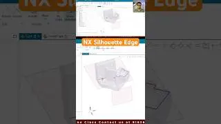 Silhouette Edges in NX #cad #techdesign #siemens  #unigraphics