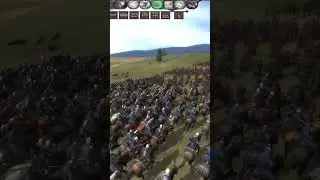 Dol Amroth cavalry charge on Haradrim archers #shorts #divideandconquer #lotr #totalwar