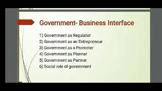 Government Business Interface