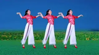 动感时尚广场舞《上春山》完整版，简单32步，活泼欢快太喜欢啦