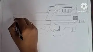 Free fire evo gun p90 drawing/p90 gun drawing easy steps/free fire evo gun drawing p90 