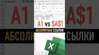 Абсолютные ссылки в Excel за полторы минуты