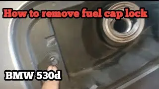 How to remove fuel cap lock of BMW530d  , fuel cap lock charge BMW 530d