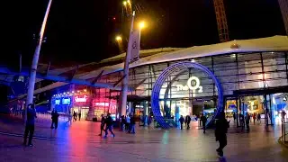 Walking around The O2 at Night - August 2021 | London Summer Night Walk [4K]