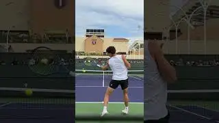 Ben Shelton and Francis Tiafoe training Indian Wells 2025 🔥 #tennis #tennisdrills