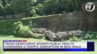 Train Derailment Sparks Public Health Concerns & Traffic Disruption in Bog Walk | TVJ News