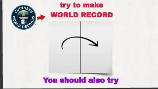 FOLD THIS PAPER 8 TIME AND MAKE WORLD RECORD 🌍 || It is very tough🤨🤔