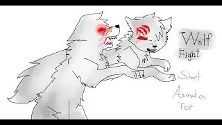 Wolf Fight Animation Short Test {&bull;Flipaclip&bull;}