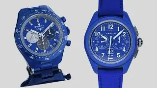 The Zenith Blue Ceramic 160th Anniversary Trilogy