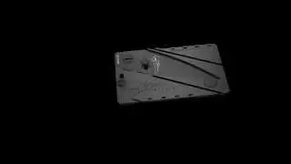 Cardsharp2.2 black folding safety knife (size of a credit card) by Iain Sinclair