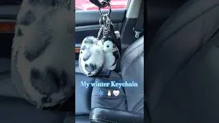 Winter Keychain.🤍🐧❄️ #keychain #coach #coachwallet #bathandbodyworks #winter #keys #fypviral #fypシ゚