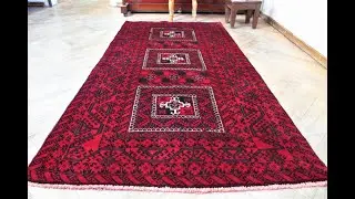 Persian carpet - Baluchi rugs - Antique classic carpet size : 196 x 99 cm - 3.24 x 6.43 foot