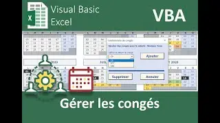 Organiser les congés sur un calendrier annuel