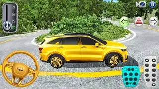 New Golden Kia Sorento Driving On Extreme Hairpin Bends - 3D Driving Class - 3D Games 2026 #cargame