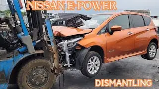 Nissan Note e-power dismantling || Japanese junkyard || used car spare parts