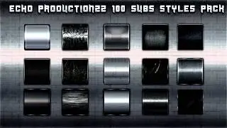 100 subs Photoshop Styles pack