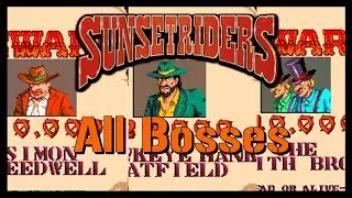 Boss Rush - Sunset Riders All Bosses | Arcade