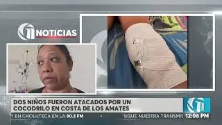 Dos ni&ntilde;os fueron atacados por un cocodrilo en Costa de los Amates, en Valle