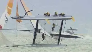 Extreme Sailing Series 2013 - Capsize SAP Extreme Sailing Team