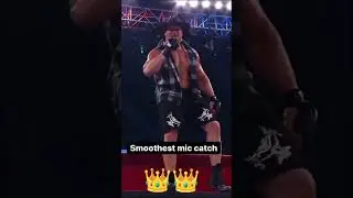 smiothest mic catch 😈😈 roman rings #attitude #wwe #wrestling #trending #wwefan #viral