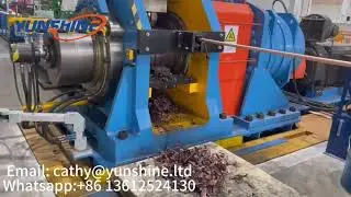 What is the maximum size of busbar that 550 continuous extrusion machine can produce?