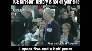 Holocaust survivor confronts Trump's ICE Director: 