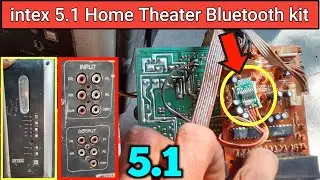 intex 5.1 Home Theater Bluetooth kit connection || 5v Bluetooth kit wiring || Electronics verma