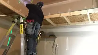 L-Shaped Garage Ceiling Shelf
