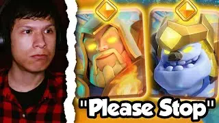The Clash Royale Heroes Backlash... (Hero Ice Golem and Hero Wizard)