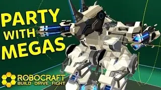 Robocraft Mech MEGAbot Party in League Arena
