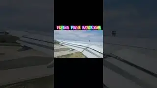 Flying from Barcelona/Takeoff/Barcelona  Airport/Spain/Espa&ntilde;a/Vueling/El Prat Airport/