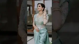 beautiful South Indian bridal look for wedding ✨️ 😍 💕 #wedding #saree #sareelove #trending #shorts