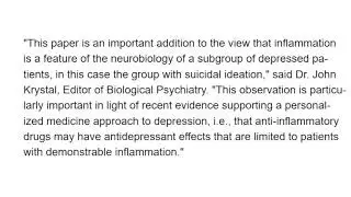 Brain Inflammation linked to suicidal thoughts in major depression
