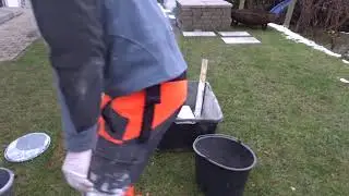 Reaktion von Calciumoxid mit Wasser: 