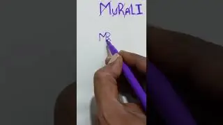 MURALI name as graphic design logo#shorts