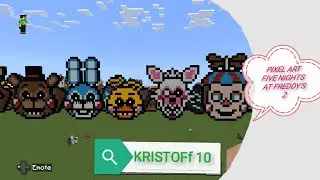 PIXEL ART DE FIVE NIGHTS AT FREDDY'S 2 (PARTE 2) 🦊🤍😀🎈