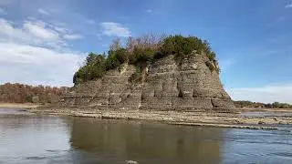 TOWER ROCK @ 2.86 RIVER STAGE AT CHESTER ILLINOIS