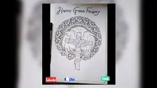 Easter day mandala art tutorial 🥰#viral #inkart #viralvideo #youtubevideos #mandala #art#goodfriday