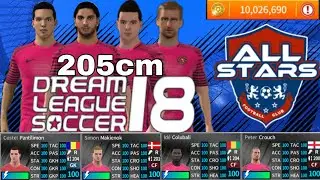 TEAM 205cm Hack New Updates Dream League Soccer 2018-19 (Unlimited coins+ All player100) v5.064