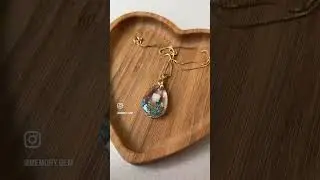 A Baby Tooth Turned into a Beautiful Pendant! #jewelry #resinart